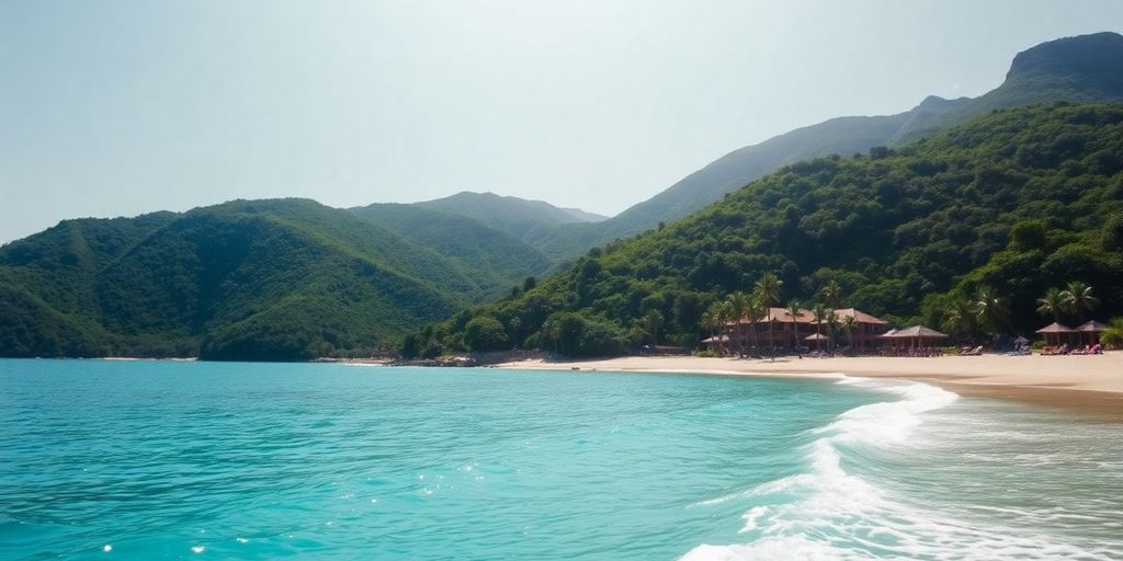 Macakizi luxury resort overlooking turquoise waters.