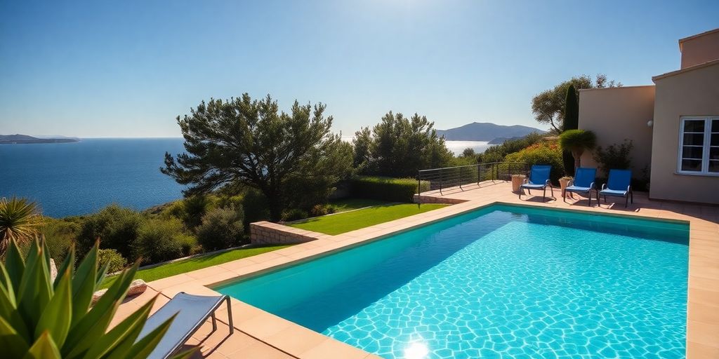 Luxury Majorca villa with private pool and sea view.